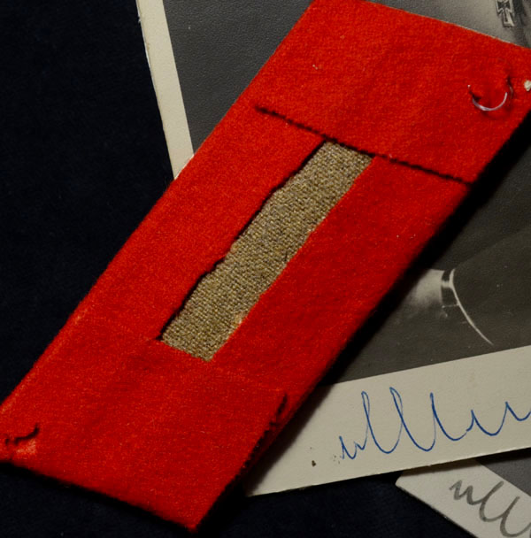 Generalfeldmarschall Von Manstein Attributed Collar Patch | Two Signed Von Manstein Photographs