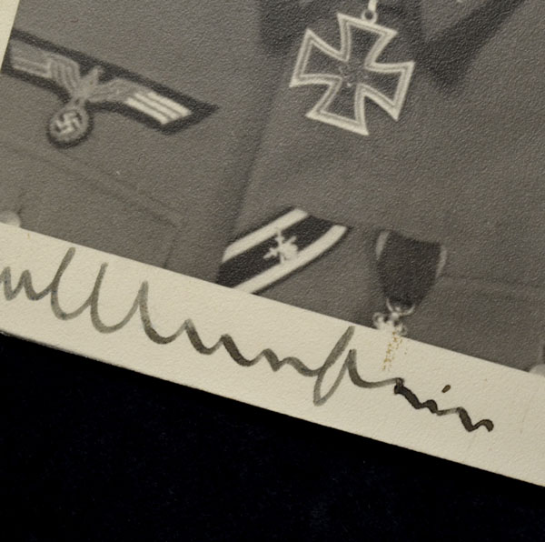 Generalfeldmarschall Von Manstein Attributed Collar Patch | Two Signed Von Manstein Photographs