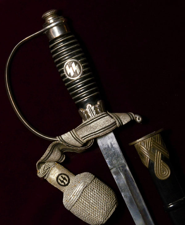 SS Officer Sword | Nickel Silver | SS Portepee | Numbered
