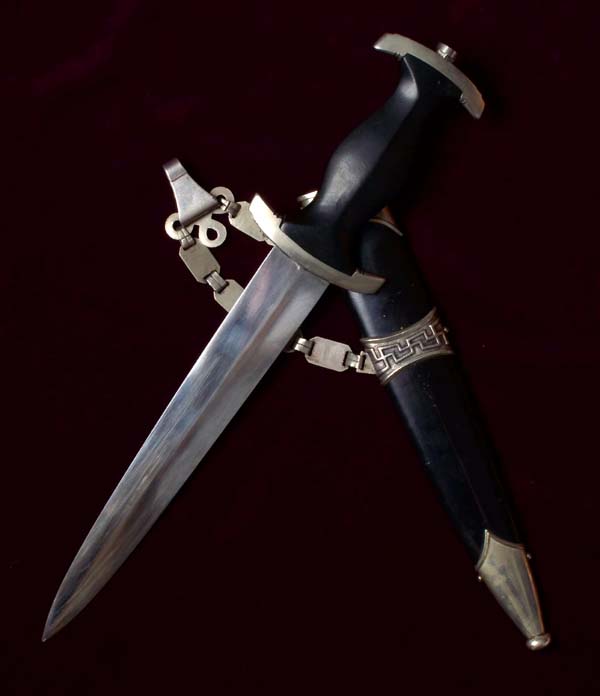 SS Chained Dagger | 1936 Pattern | Type 2 | Solid Nickel-Silver Fittings.