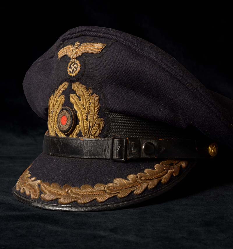 Kriegsmarine Kapitan Visor Cap | Discounted