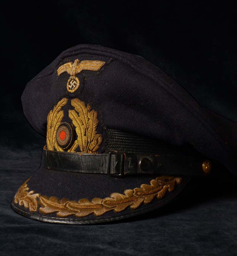 Kriegsmarine Kapitan Visor Cap | Discounted