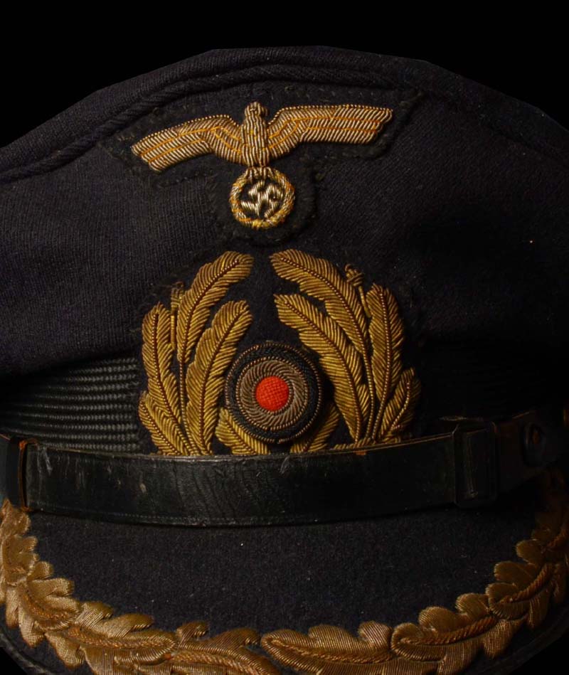 Kriegsmarine Kapitan Visor Cap | Discounted