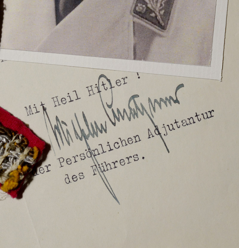 Wilhelm Bruckner | Hitler's Adjutant | SA-Obergruppenfuhrer Insignia Grouping | Provenance