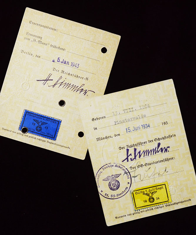 Ss Identity Card Allgemeine-SS | SS Identity Cards | Two For The Price Of One
