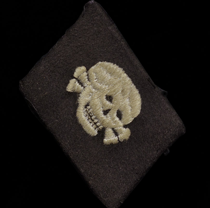Waffen-SS 'Totenkopf' Skull Collar Patch 