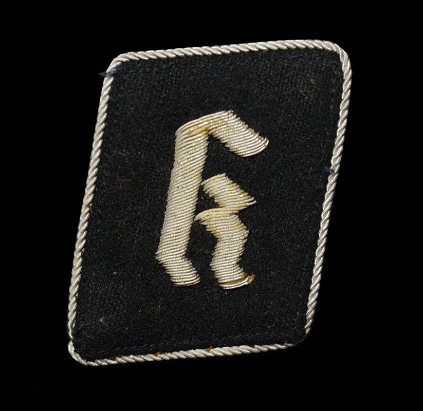 SS-Totenkopfverbande 'K' Collar Patch | Rare