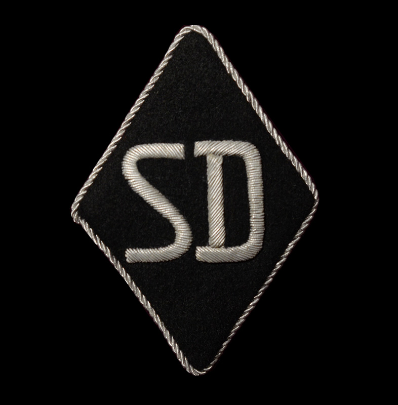 SS-SD Officer Sleeve Diamond | Black Silk SS Label