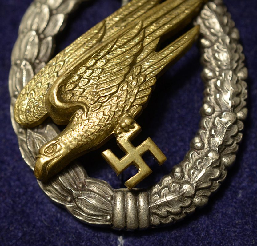  Fallschirmjager Badge Unmarked Friedrich Lindner | Cased | Discounted