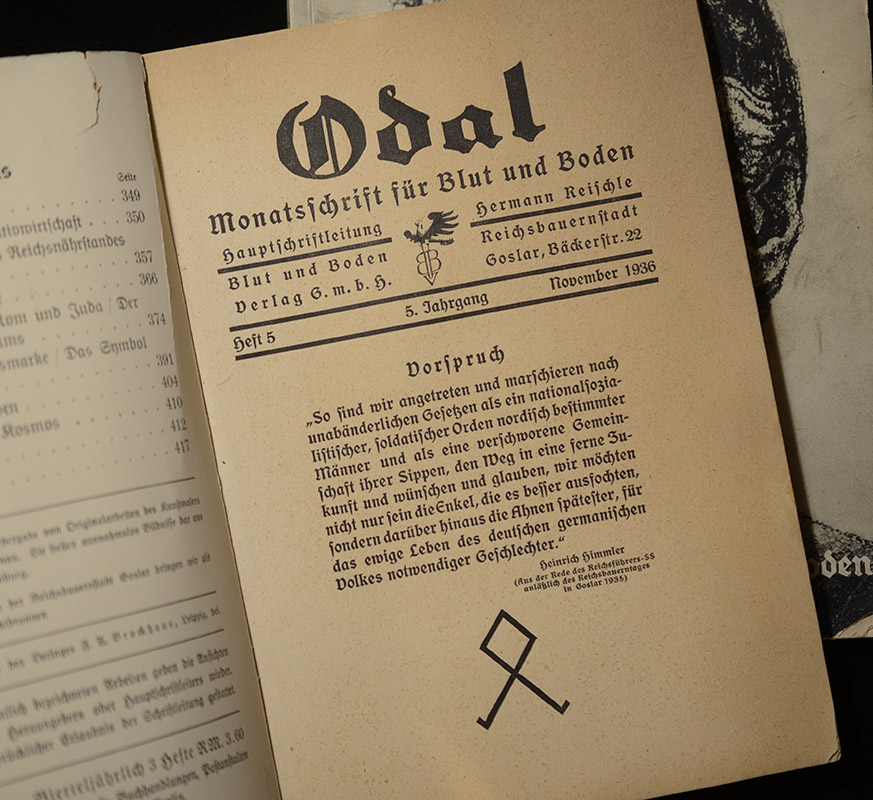 SS General Darre's Culture Magzines 'Odal' x 2 | Scarce To Find