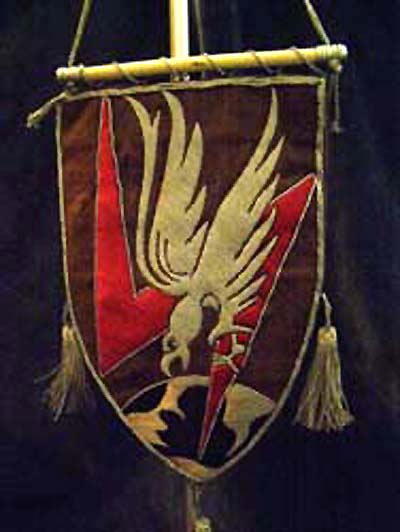 Luftwaffe Desk Pennant. Night Fighter Unit.