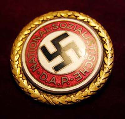 Gold Party Badge. Ulrich Graf. No. 8.