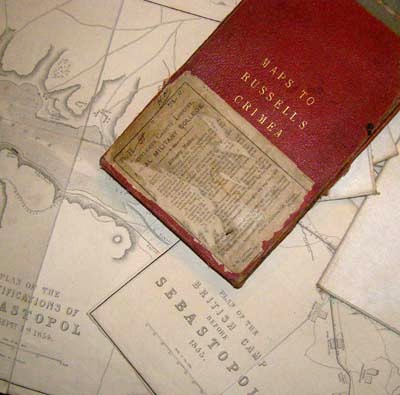 Russells Maps to the Crimea completed in 1858