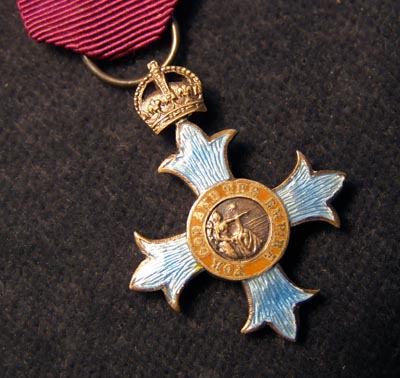 CBE Miniature Medal. 1st Type. 1917-1936.