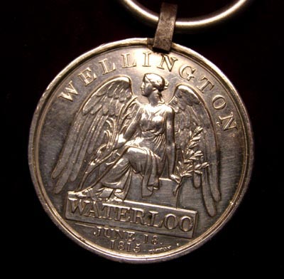 Waterloo Medal. Charge of The Union Brigade.  6th Inniskilling Dragoons. 