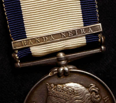 Naval General Service Medal | Banda Neira Clasp | Wounded In Action.