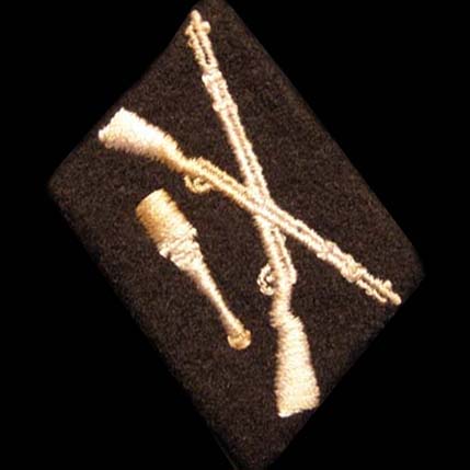 Waffen-SS 'Dirlewanger' Collar Patch for OR / NCO - Dachau Production 