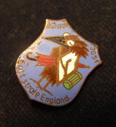 Luftwaffe Squadron Badge J.G.51 (Fighter Squadron)