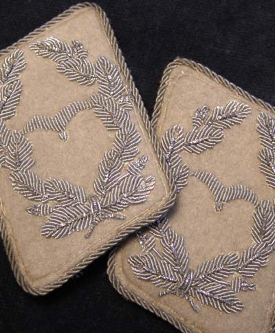 Luftwaffe Hermann Goring Division Major Collar Patches | Matched Pair