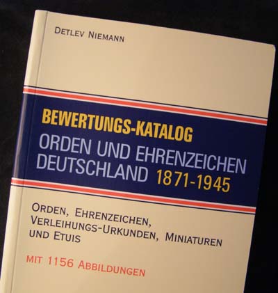 Medals & Decorations Price Guide 1871 - 1945 - German Language - Detlev Niemann