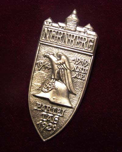 1929 Reichsparteitag Rally Badge