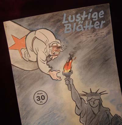 Newspaper - Lustige BlÃtter - 27th August 1943 - Political & Anti-Semetic Magazine.