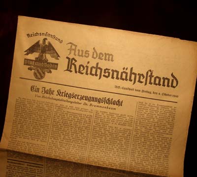 Newspaper - Aus Dem ReichsnÃhrstand (NS Agricultural Association) - 4th October 1940.
