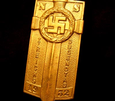 Hitler Youth 1932 Rally Badge.