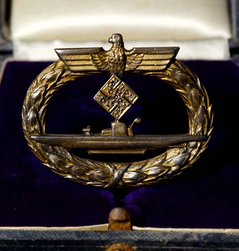 U-Boat Badge With Diamonds Belonging to Kapitan Luth | Full Provenance