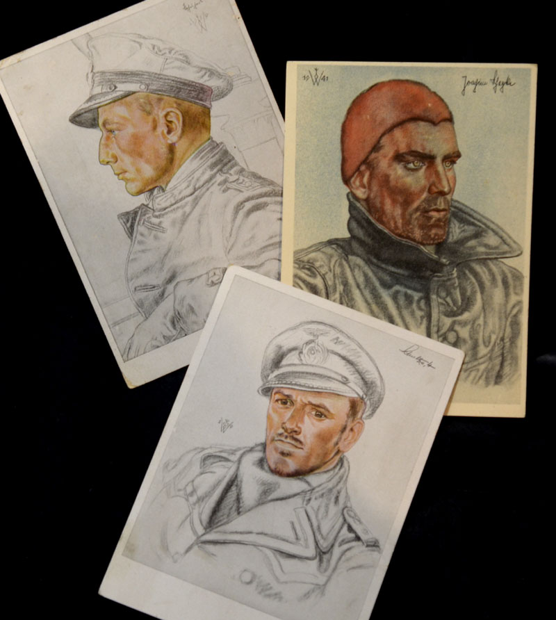 Kriegsmarine Colour Postcards X 3 | Dealer Lot