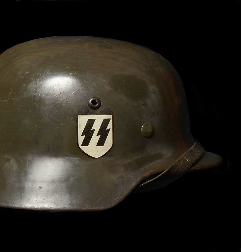 Waffen-SS Steel Helmet | M35 | Double Decal | Provenance