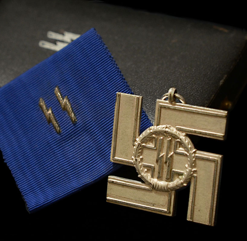 SS 12 Year Long Service Cross Silver | Cased | Provenance | Discounted