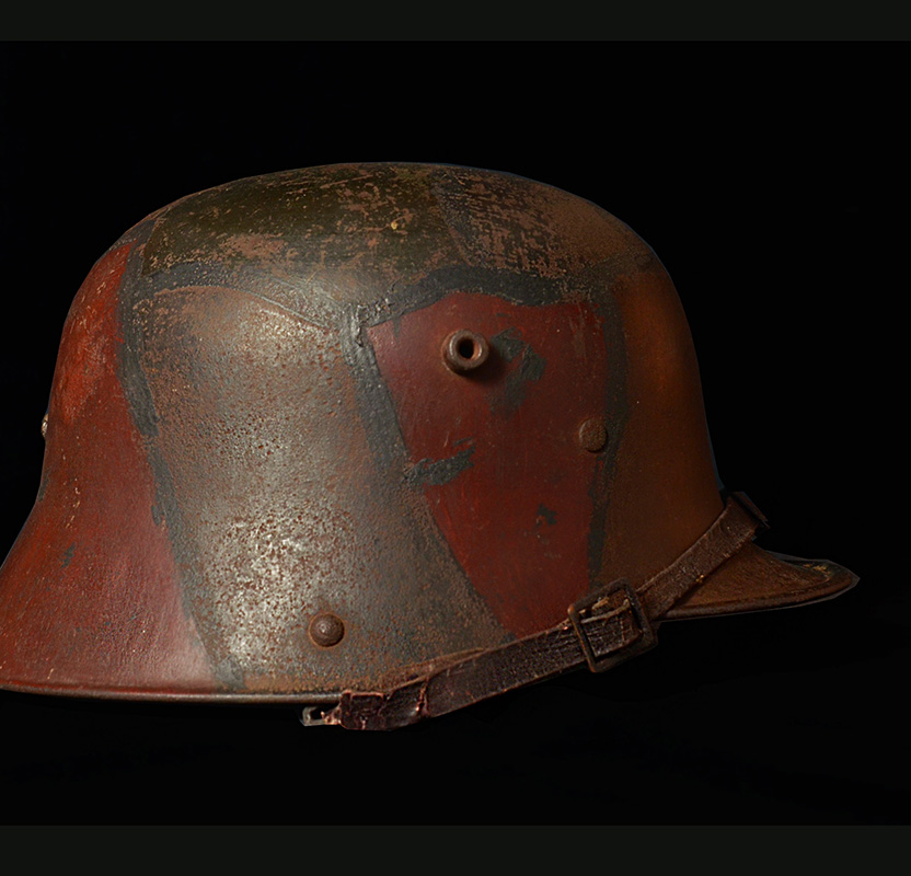 Imperial German M17 Steel Helmet | Rare Autumn Camo Finish | Provenance