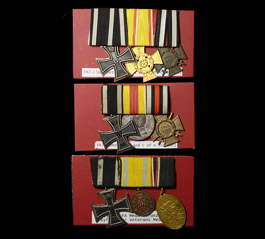Imperial German Iron Cross  Medal Groups | Three Groups
