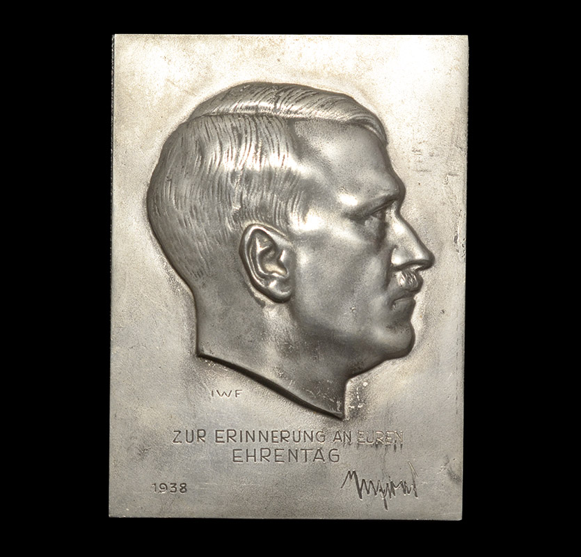 Adolf Hitler 1938 Plaque | Discounted