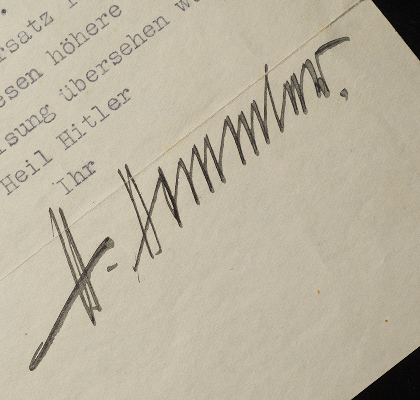 Reichsfuhrer-SS Himmler Hand Signed Document Dated 1934 | Heydrich & Freemasonry Connection