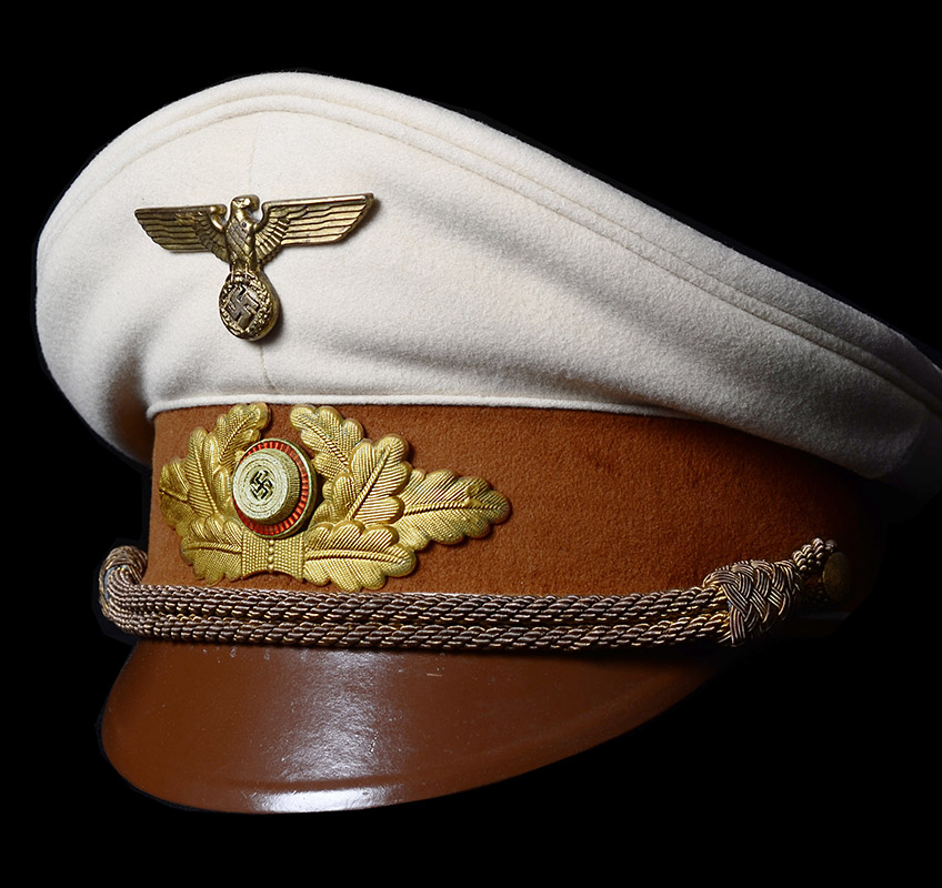 NSDAP Kreis Level White Summer Top Visor Cap | 1938-1945