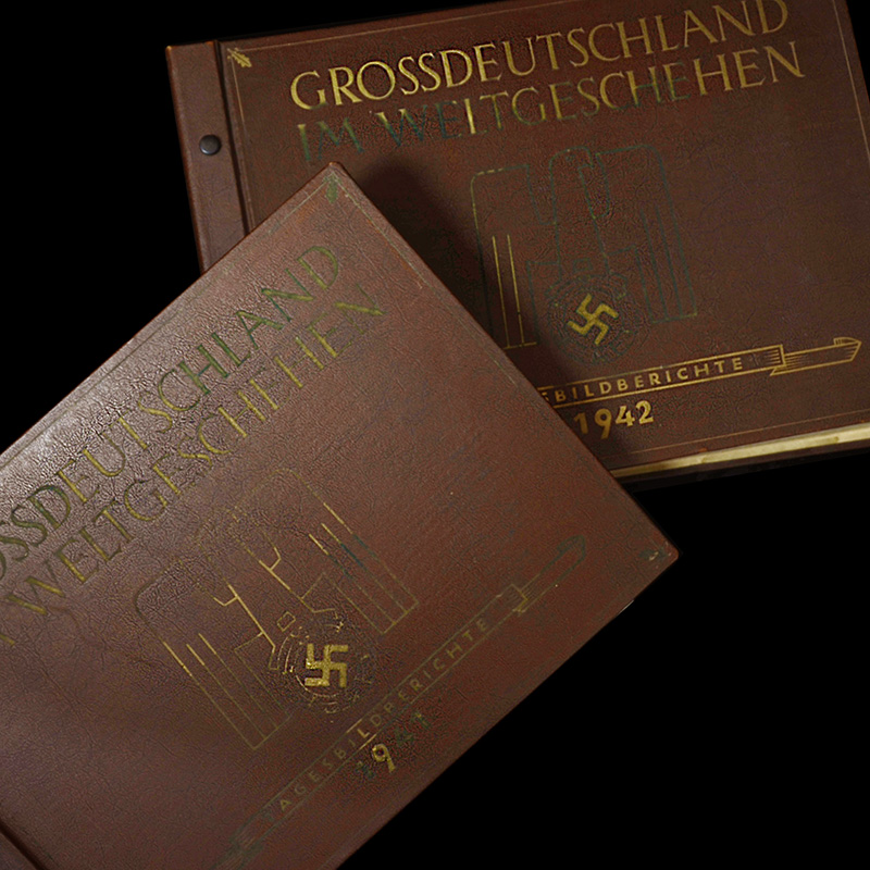 Grossdeutschland Im Weltgeschehen | Hoffmann Limited Edition Photo Albums 1941 & 1942 | Discounted