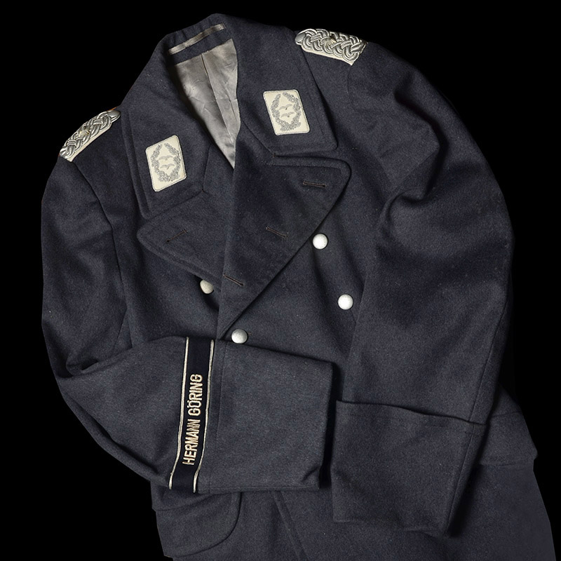 Luftwaffe Hermann Goring Div Officer Overcoat 